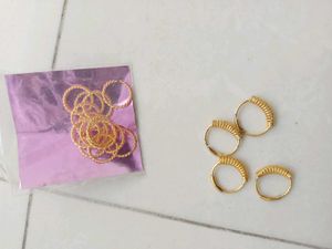 Golden Hoop Earrings - Trendy Style