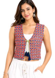 Navratri Dandia Jecket Vest Mirror work