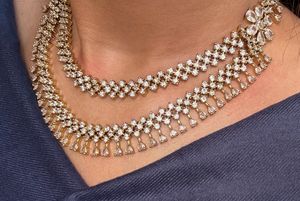 Antique Finish Two-Layer Necklace Set ❤️