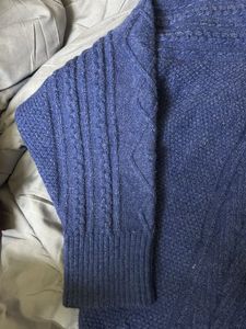 Korean Blue Knit Cardigan