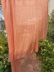 Sheer Peach Dupatta