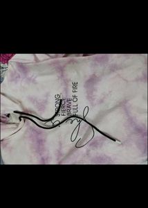 Tie-Dye Hoodie with Inspirational Text