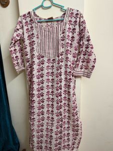Stylish Printed Cotton Kurta with pant