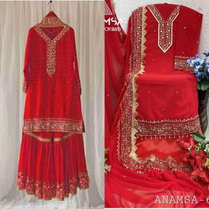 Elegant Pink Embroidered Kurta Set with Dupatta