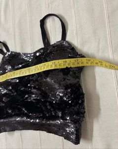 Sparkling Designer Sequin Cami Top/ Blouse
