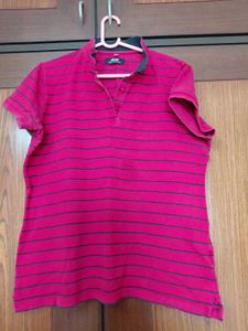 Striped Red Polo T-Shirt