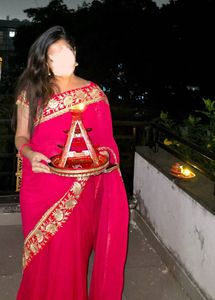 Elegant Red Saree
