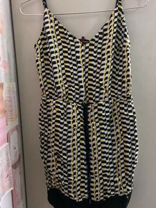 Patterned Sleeveless Dress