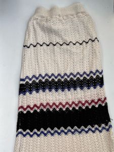 Boho Striped Knit Maxi Skirt