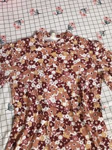 "Korean Style Anko Floral Dress - Size 10"