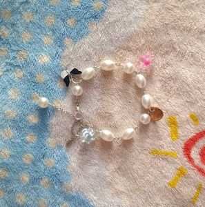 Pearl &amp; Charm Bracelet