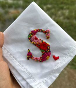 embroidery  Handkerchief coustmization any name