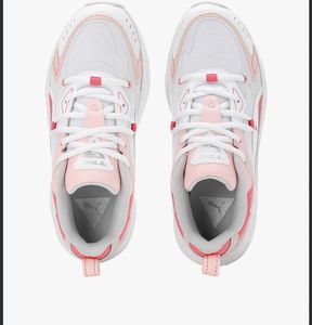 PUMA White &amp; Pink Sneakers
