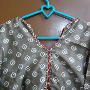 Elegant Printed Kurta Set with Dupatta