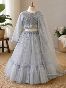 Sparkly Grey Tulle Skirt
