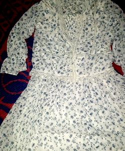 Soft Floral Fency Gown With jacket
