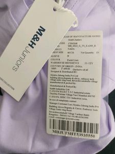 Lavender Printed Casual T Shirt (Girl's)