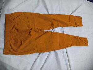 Orange Cigarette Pants