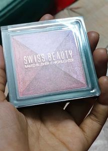 swiss beauty baked blusher and Highlighter