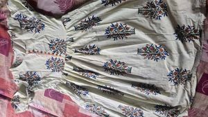 Chic Tree Print Cotton Kurta