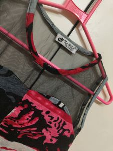 Pink An Gery Top