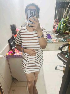 Striped Bodycon Mini Dress