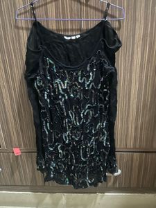 Black Sequin Top