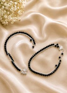 Beaded Anklet with Charm