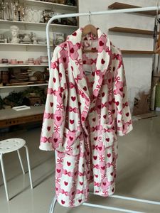 Cozy Pink Heart Robe