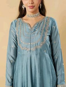 Elegant Blue Kurta Set with Dupatta