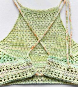 Crochet Knit Halter Top