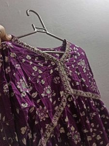 Floral Purple Kurta
