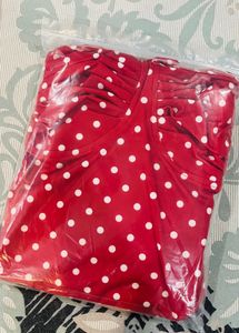Chic Red Polka Dot TOP