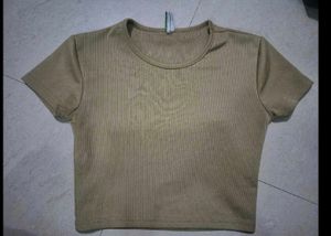 Ribbed Knit Cropped Top