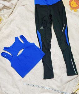 Blue &amp; Black Activewear Set