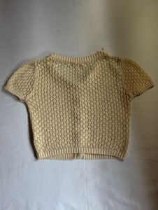 Cute Lace Trimmed Crochet Cardigan