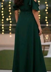 Elegant Emerald Green Maxi Dress