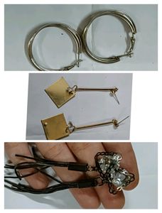 Set Of 3 Earrings