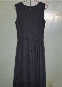 Ethereal Midnight: Embellished Mesh Evening Gown