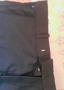Black Straight Leg Formal Trousers Pant