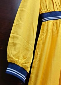 Elegant Yellow Midi Dress.
