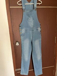 Cute Blue Dungarees For Women