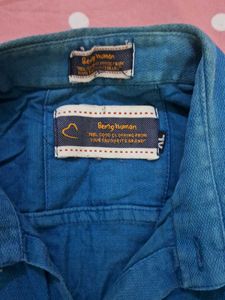 Blue Long Sleeve Button-Down Shirt