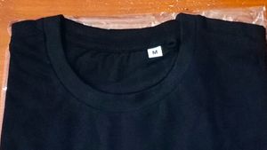 💥New Men's Premium Solid Cotton Black T-shirt