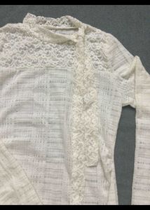 Elegant White Lace Blouse