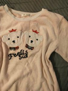 Cute Bear Fleece Sweatshirt