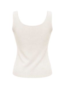 Beaded Neckline Sleeveless Top