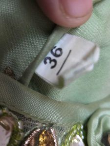 Elegant Sage Green Layered Gown