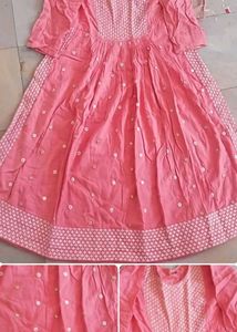 Pink Embroidered Kurta Set