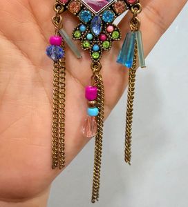 Bohemian Mirror Dangle Earrings